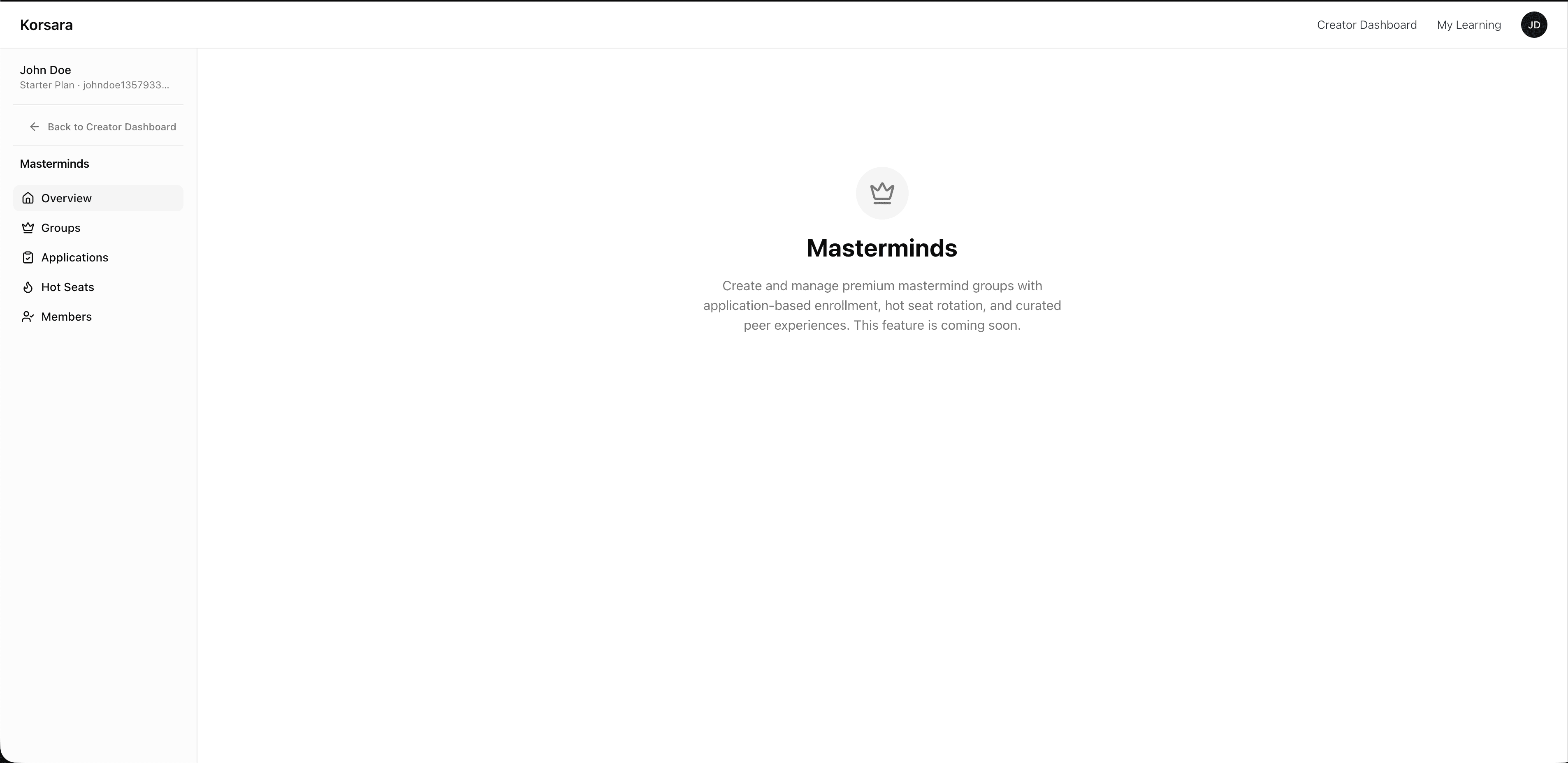 Korsara masterminds preview