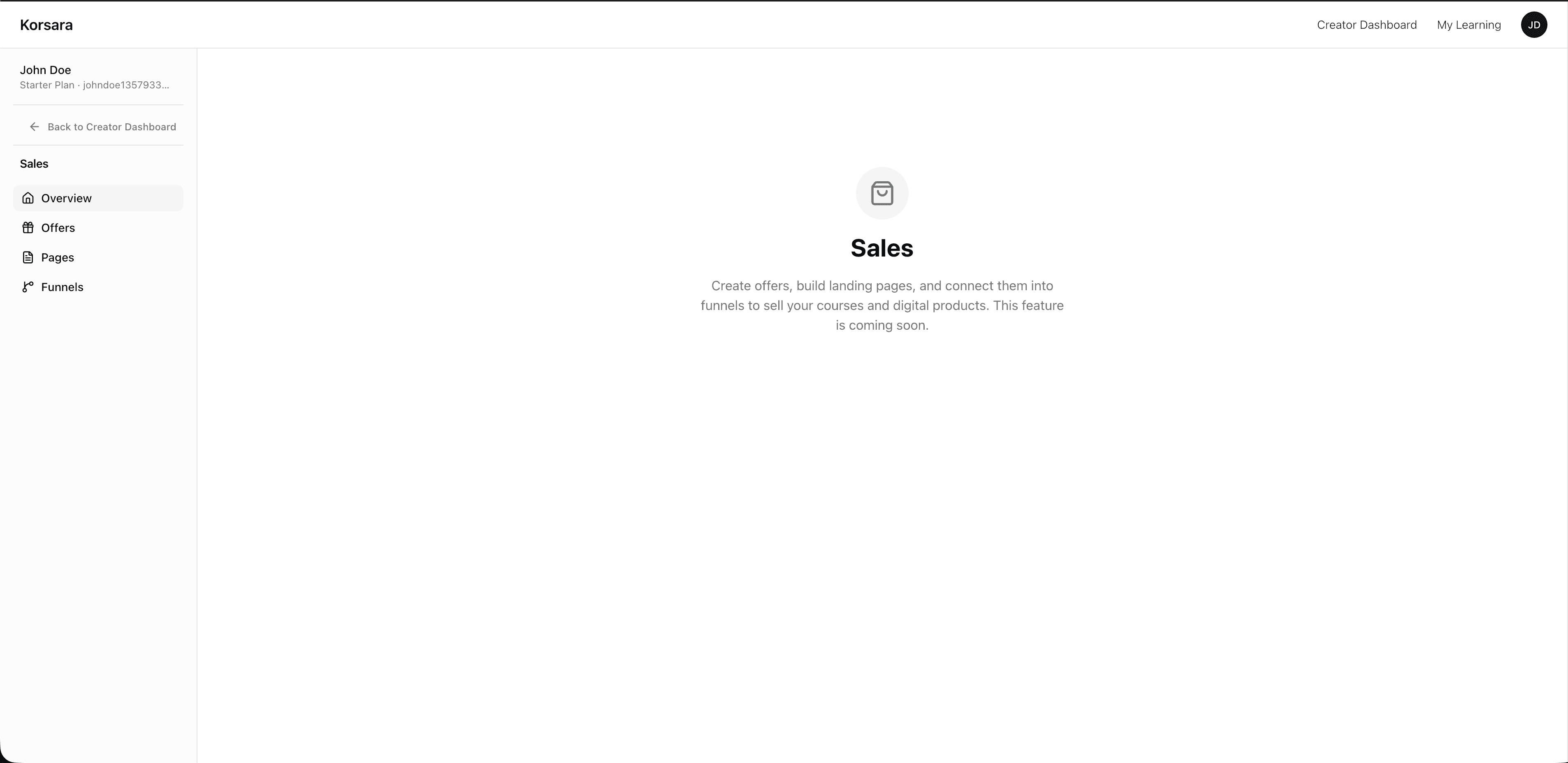 Korsara sales management preview